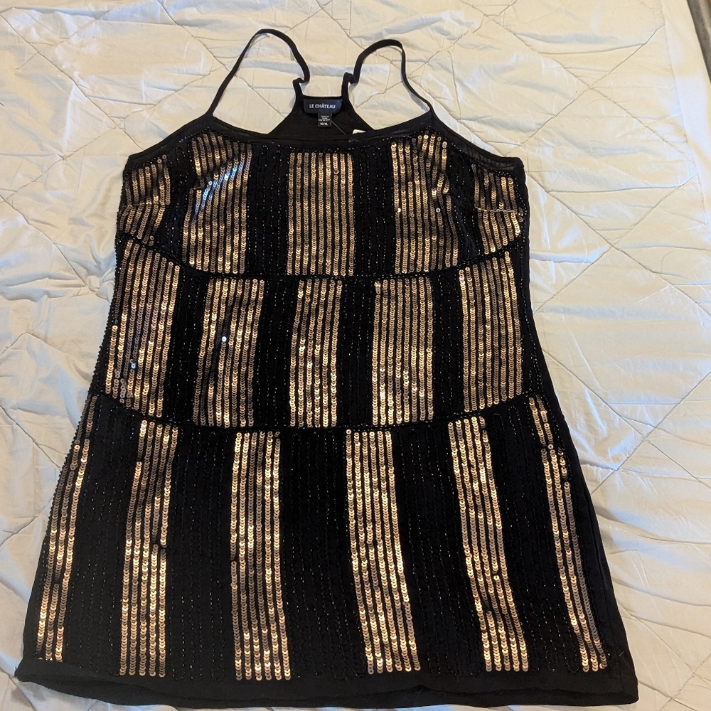 Le Chateau Black Mini Dress